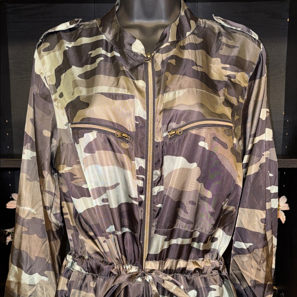 Victoria’s Secret Sport Camouflage Jumpsuit with Belt & 4 Pockets